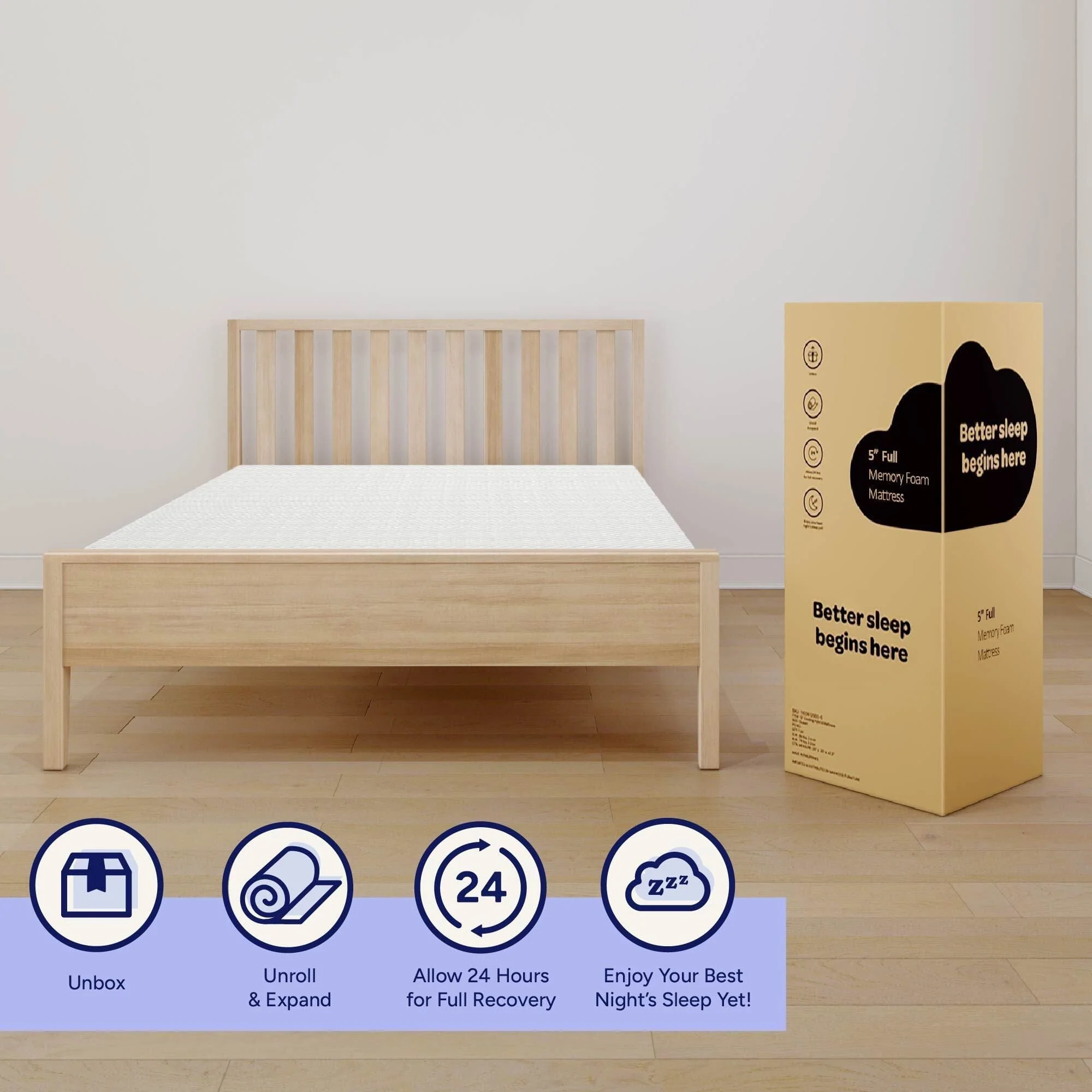 5-Inch Full Memory Foam Mattress - Image 11