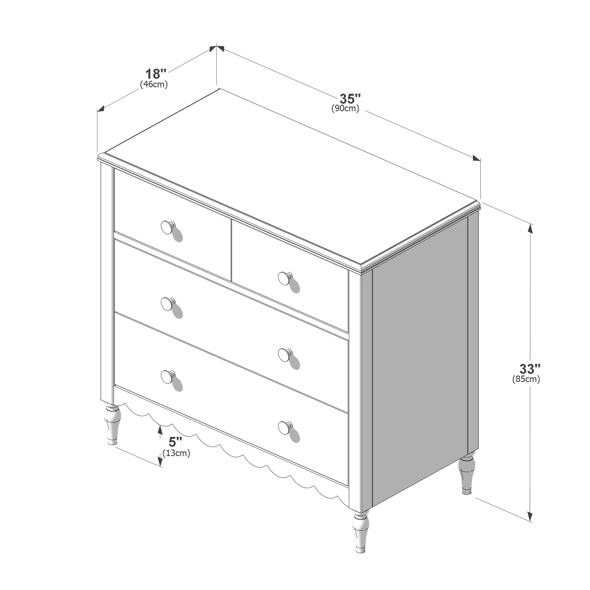 Charlotte Twin Beds With 4-Drawer Dresser - Image 36