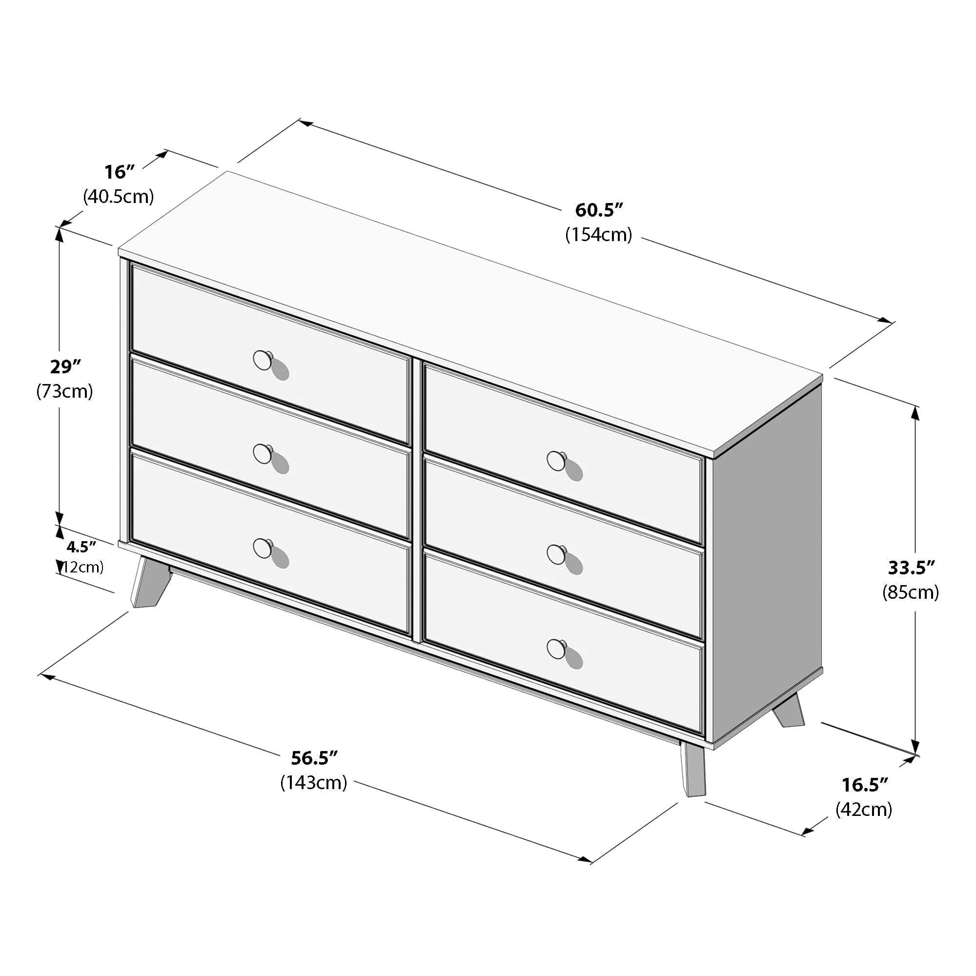 Classic 6-Drawer Dresser - Image 42