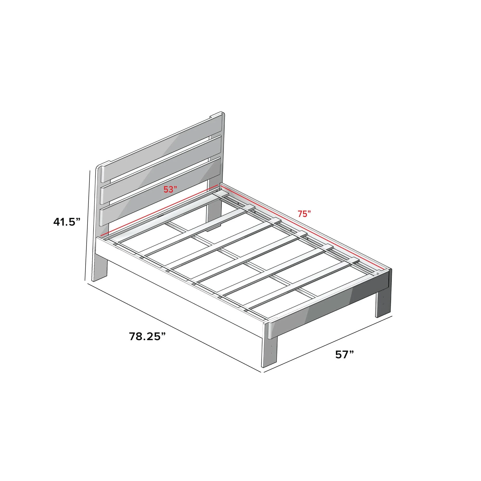 Modern Farmhouse Full Plank Bed - Image 11