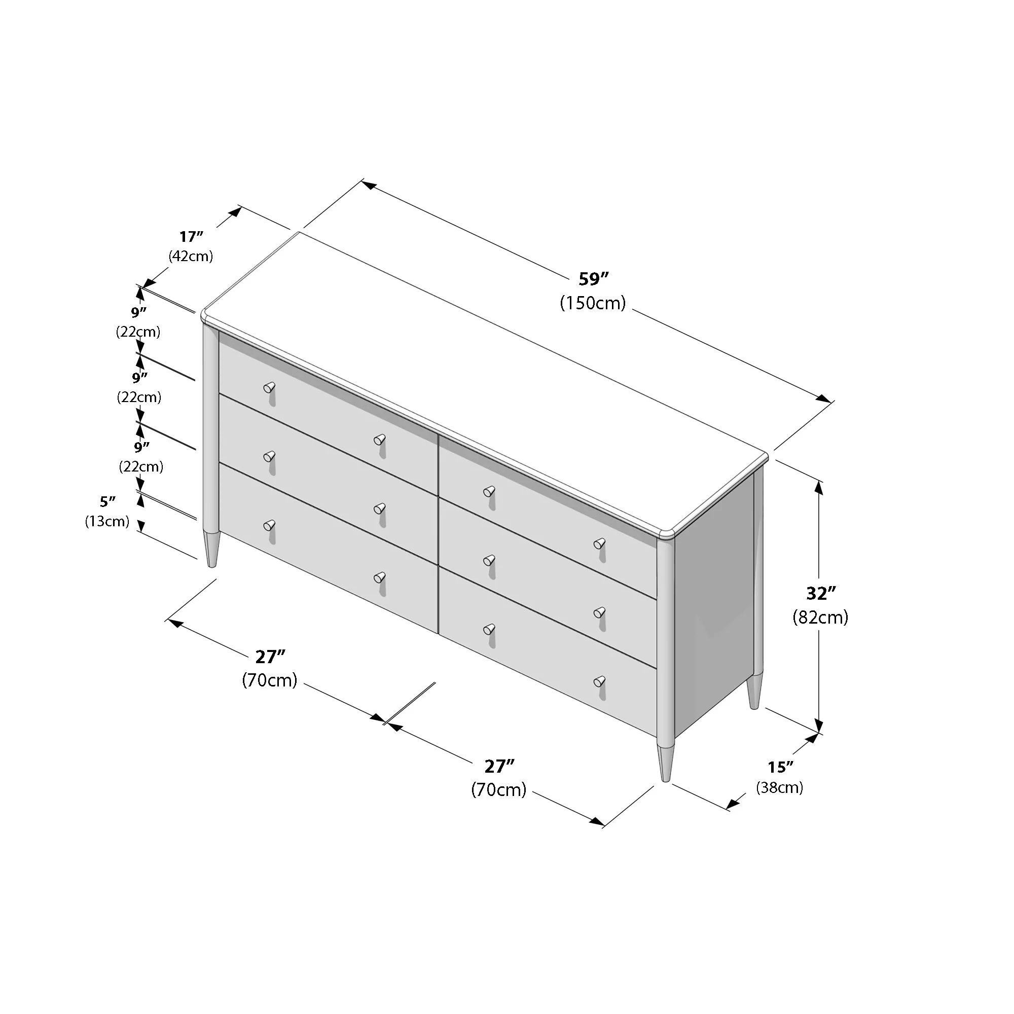 Hudson 6-Drawer Dresser - Image 29