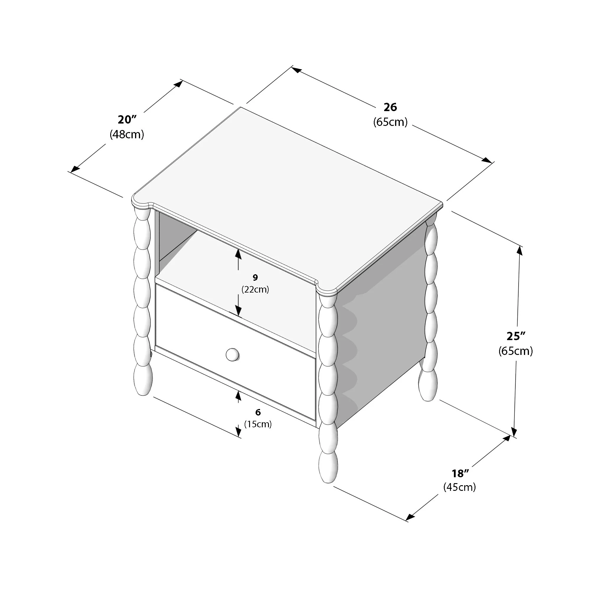Jenny Nightstand With Charging Station - Image 36