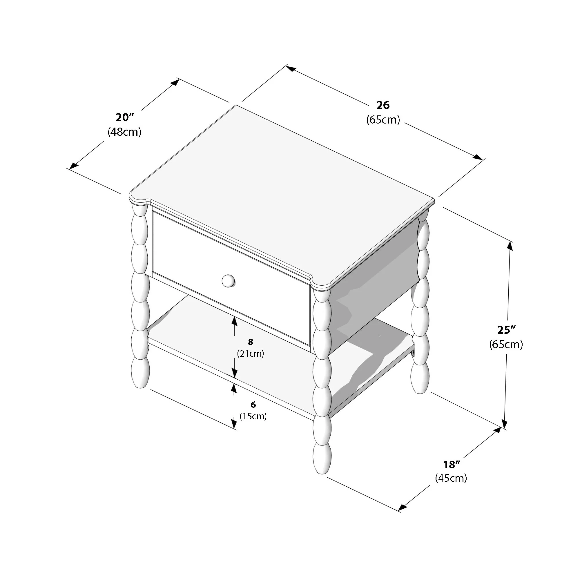 Jenny Nightstand With Shelf - Image 32