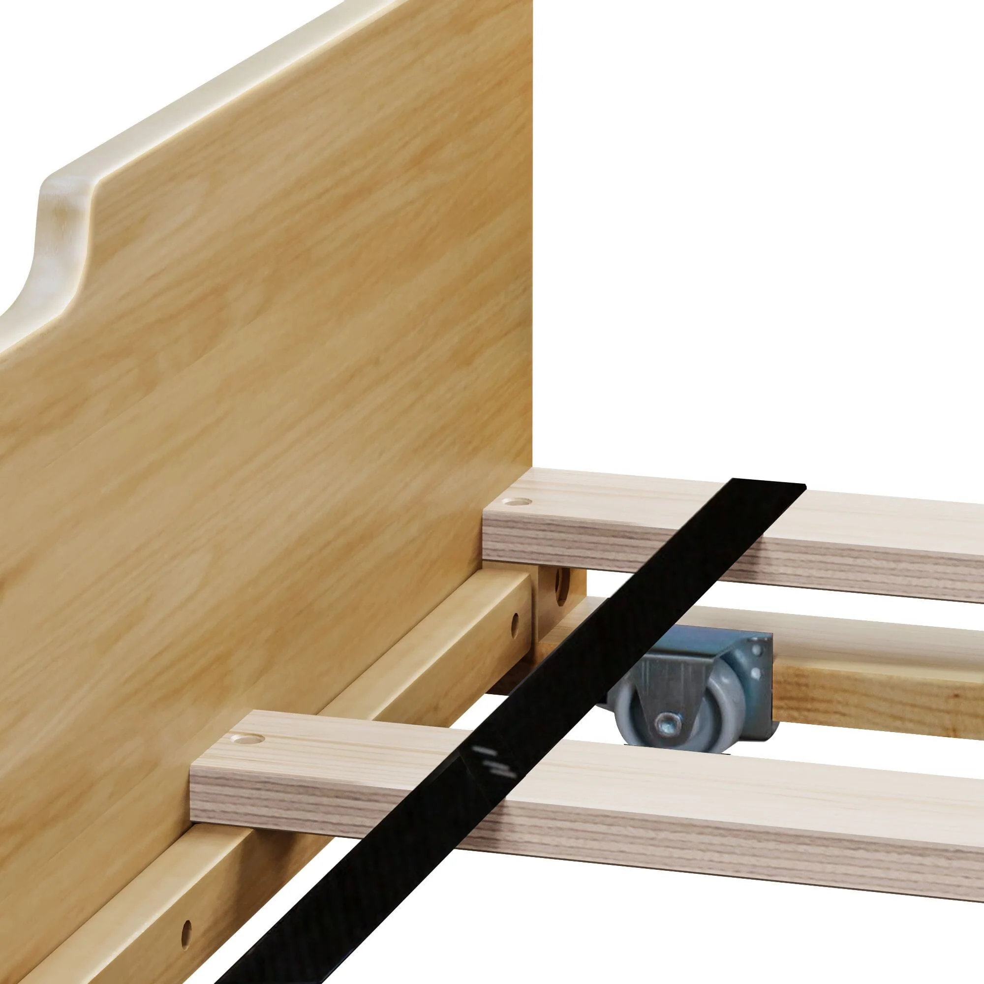 Full Slatted Bed With Trundle - Image 26