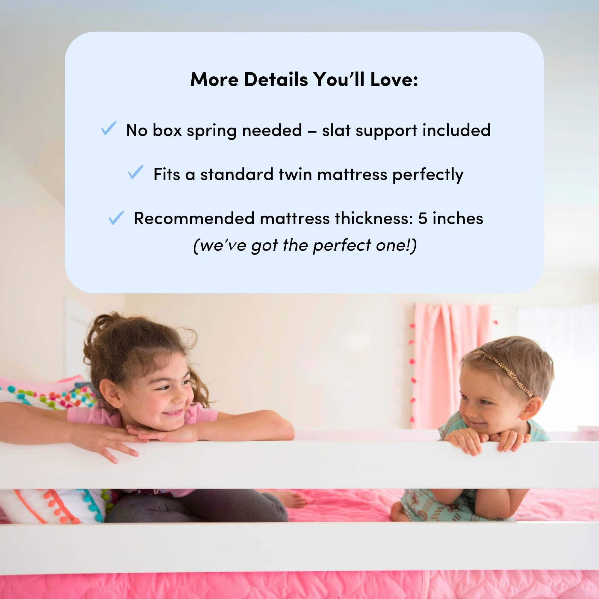 Twin Over Twin Bunk Bed - Image 47