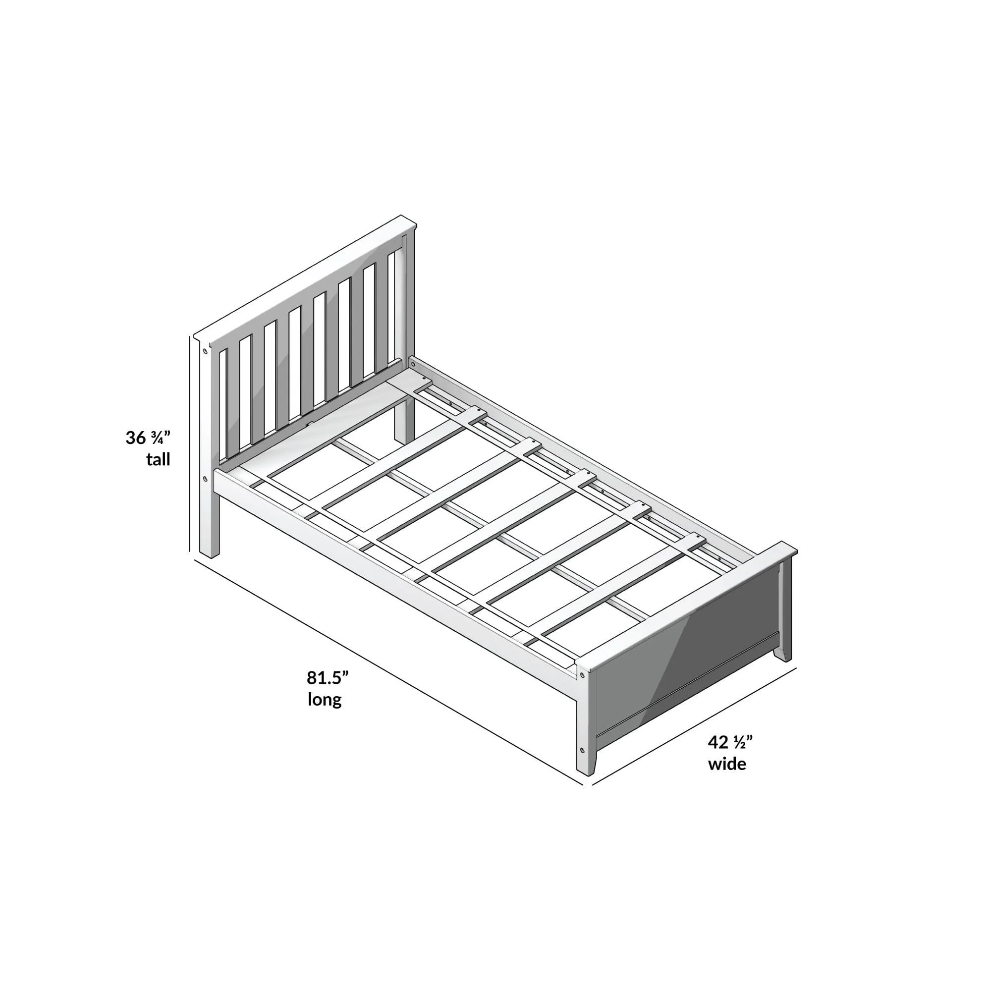 Twin Slatted Bed - Image 39
