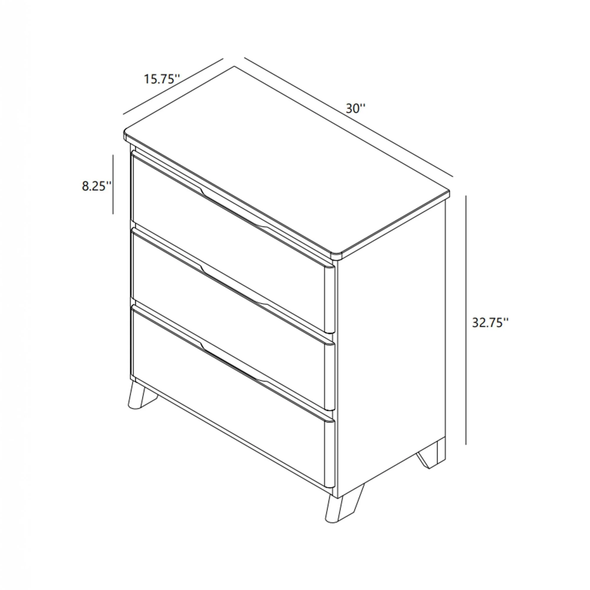 Modern Farmhouse 3-Drawer Dresser - Image 30