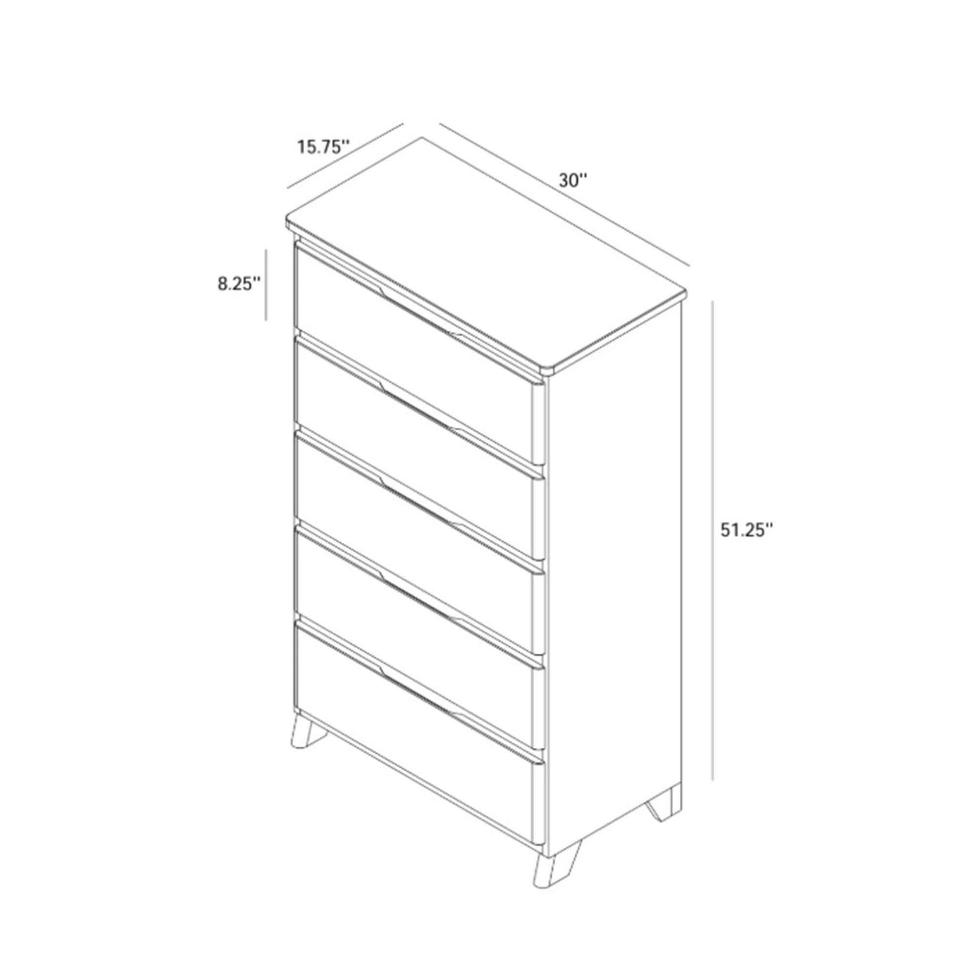 Modern Farmhouse 5-Drawer Dresser - Image 30