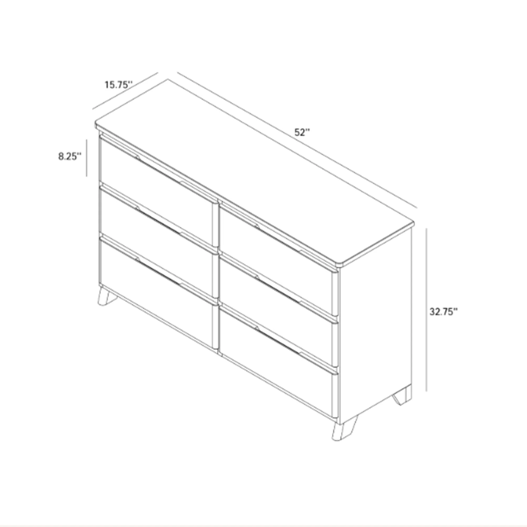 Modern Farmhouse 6-Drawer Dresser - Image 33