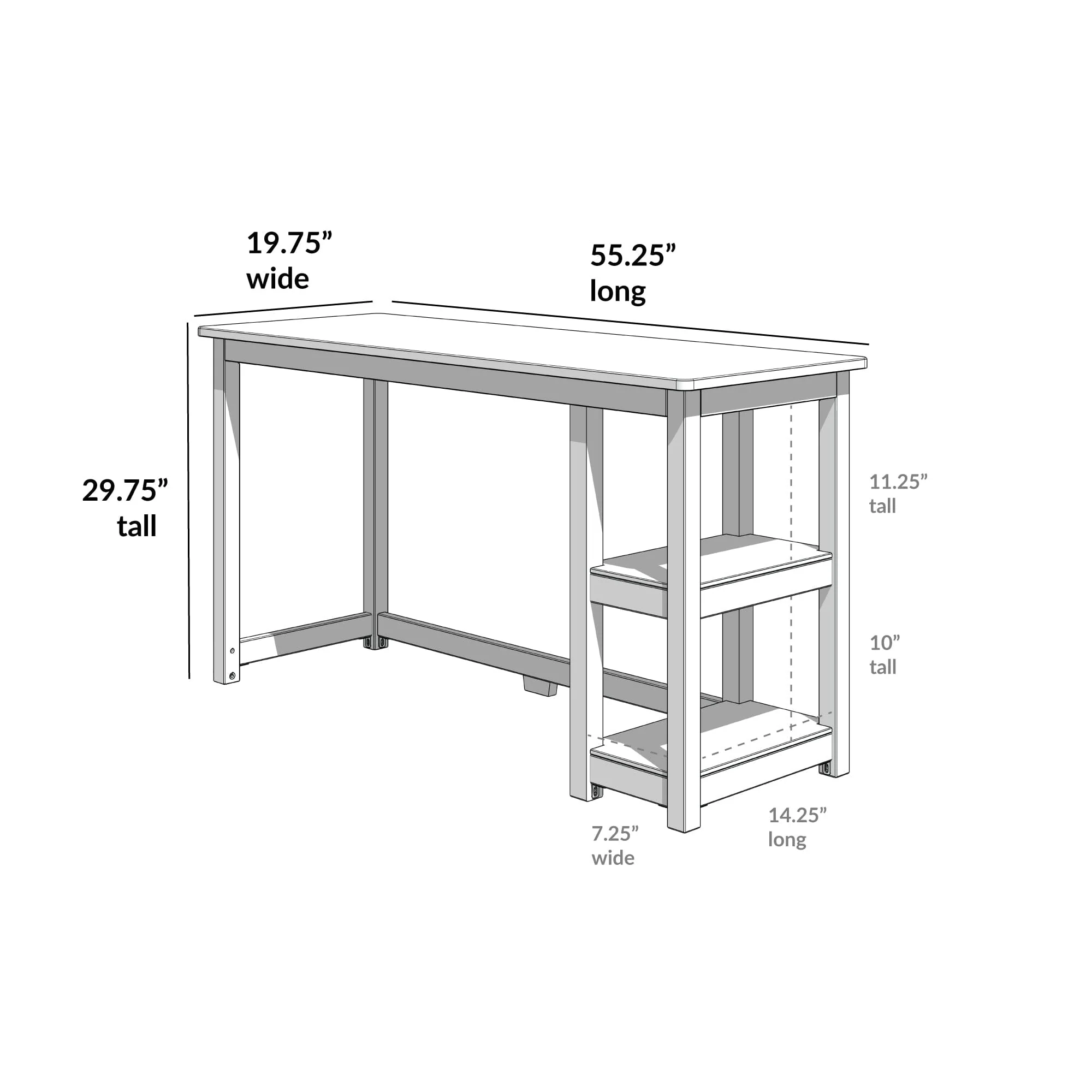 Desk with Shelves - Image 45
