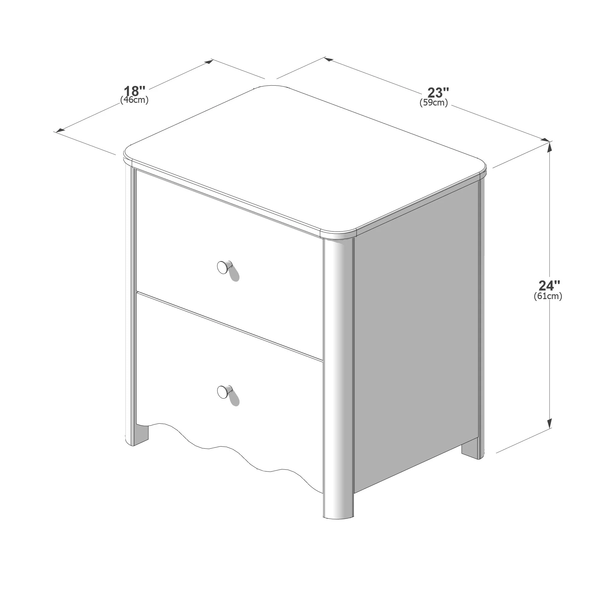 Sutton 2-Drawer Nightstand - Image 46