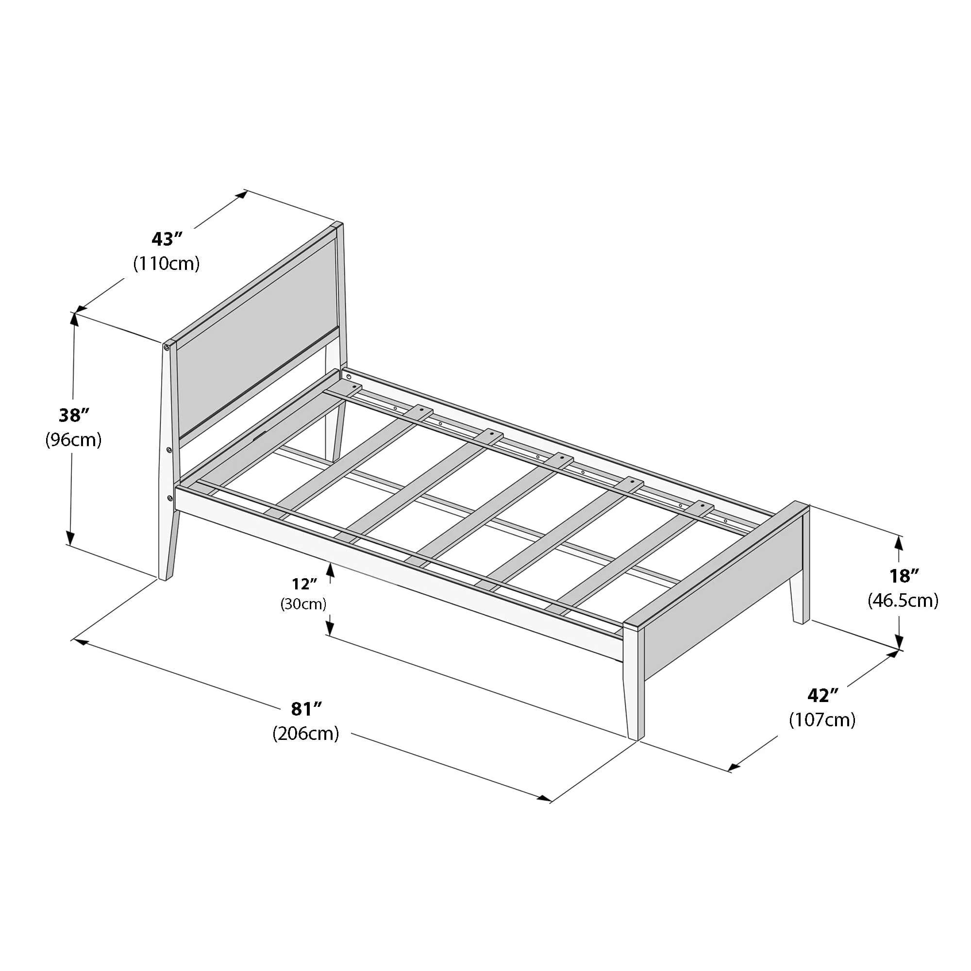 Twin Panel Bed - Image 21
