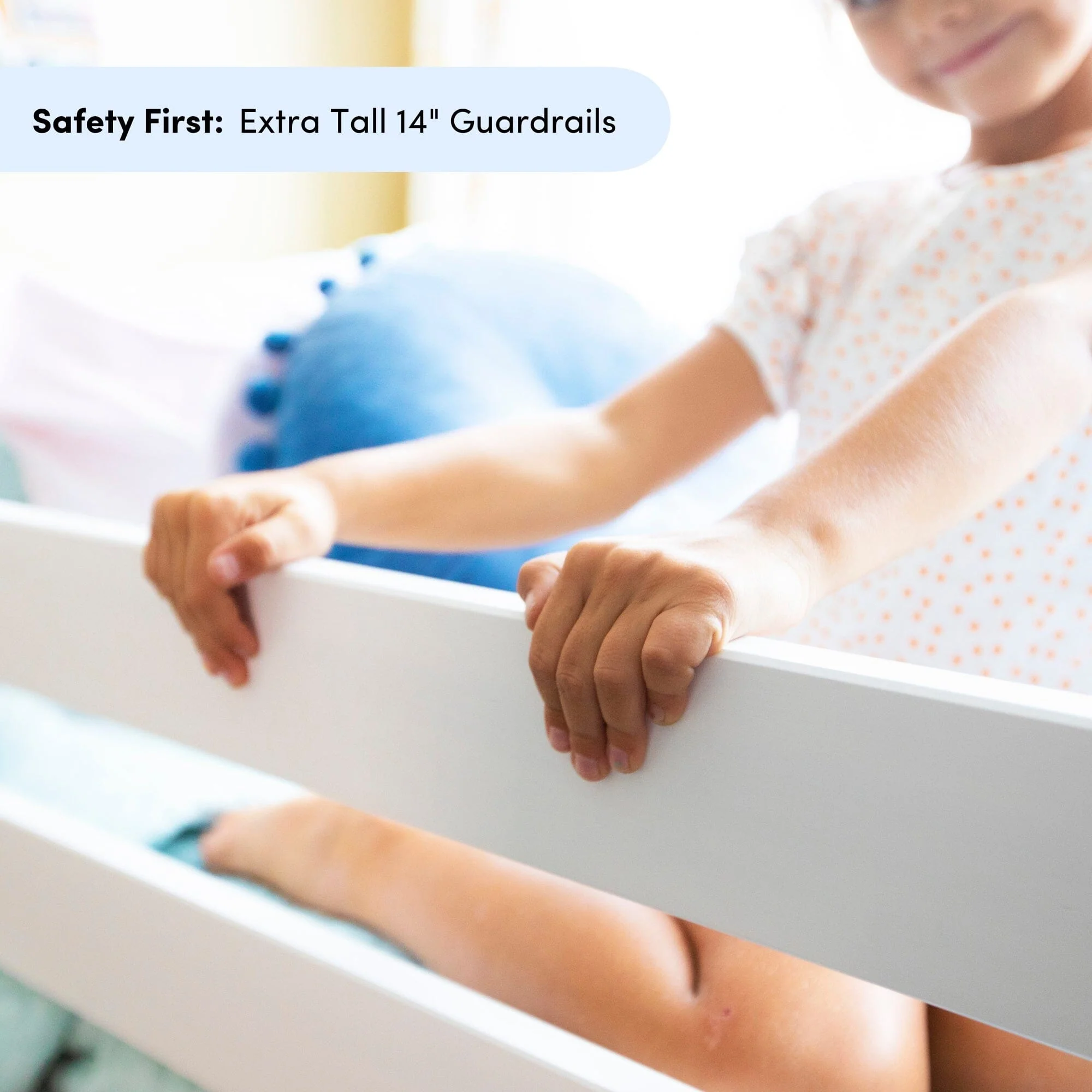 Twin Over Twin Low Bunk Bed With Curtain - Image 121