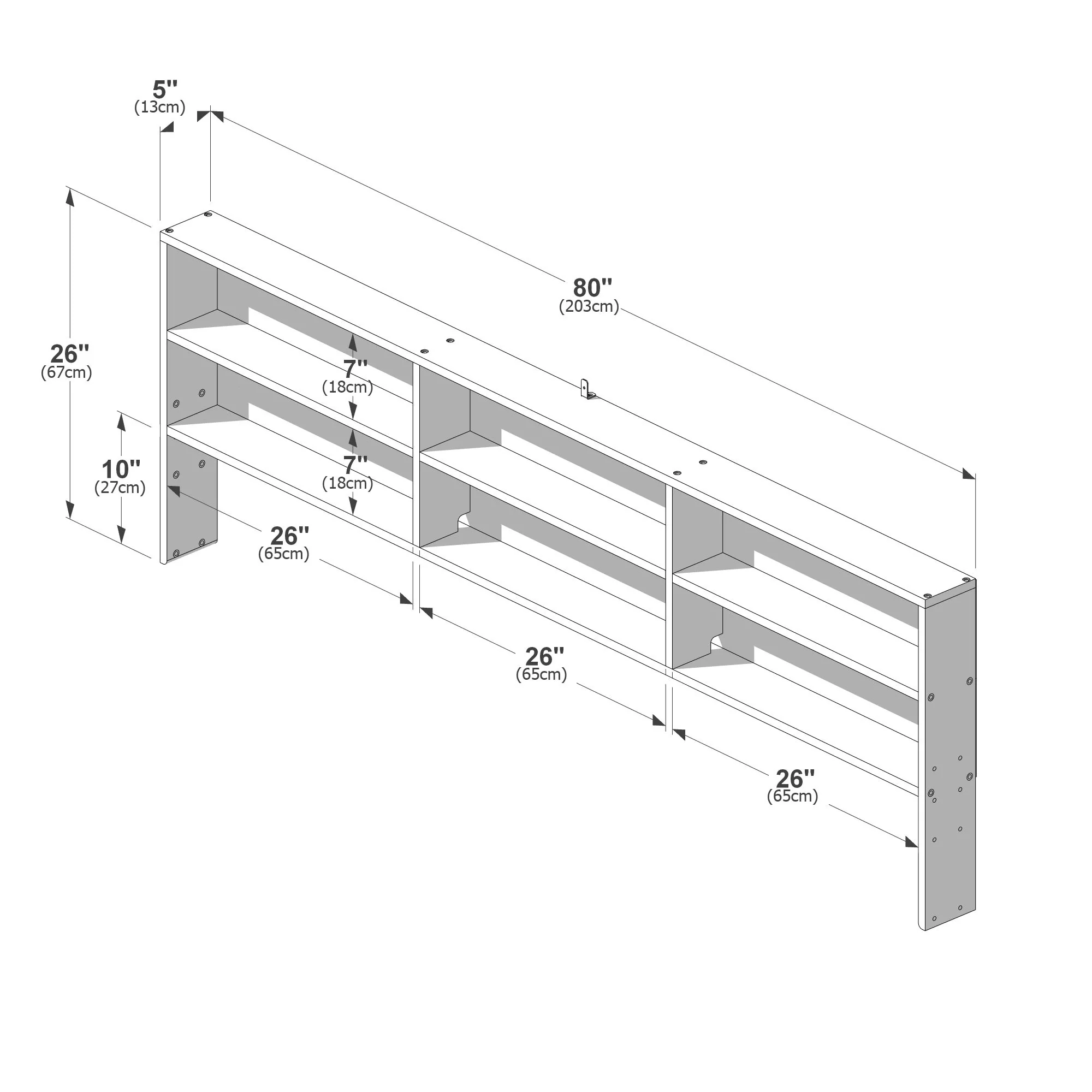 XL Modern Farmhouse Bunk Bed Bookcase - Image 24